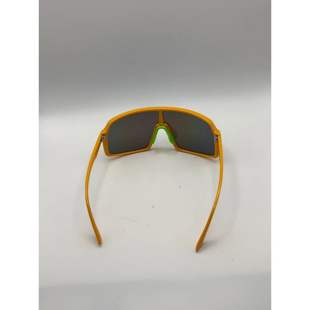 Body Glove Shield Sunglasses Blue Mirrored Lens Retro‎ Sporty Neon Wrap New